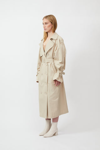 Belted Water Repellant Trench Coat