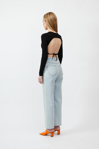 Backless Crop Top with Unity Tie